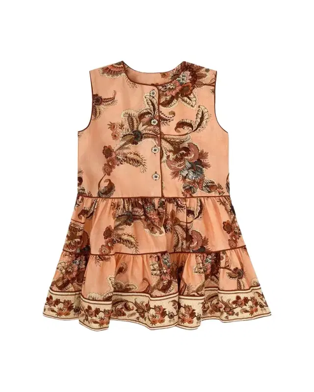 Girl's Aster Sleeveless Tiered Dress, Size 1-1
