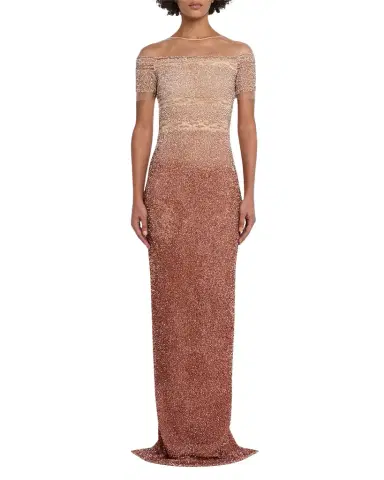 PAMELLA ROLAND Degrade Sequin Illusion Column Gown | Thumbnail 1 PAMELLA ROLAND Degrade Sequin Illusion Column Gown | Thumbnail 1