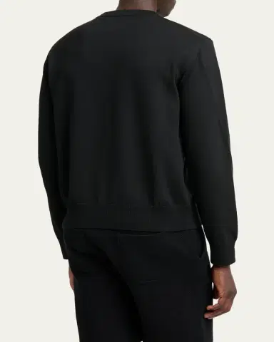 Givenchy Men's Logo Cotton-Blend Crewneck Sweater | Thumbnail 4
