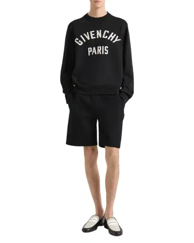 Givenchy Men's Logo Cotton-Blend Crewneck Sweater | Thumbnail 1