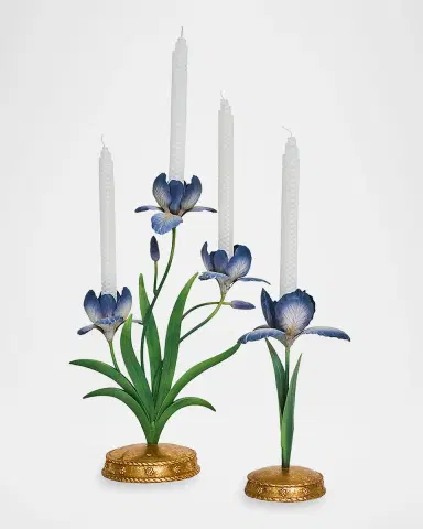 Juliska Meadow Walk Iris 14" Centerpiece Candelabra | Thumbnail 3