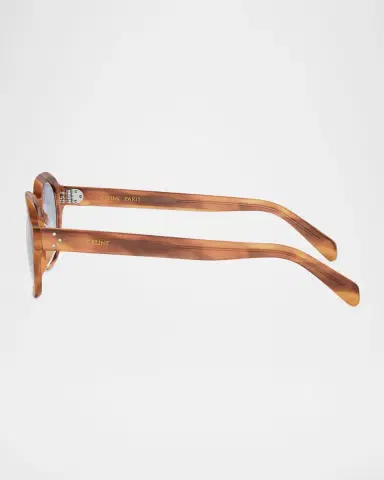 Celine Men's 3 Dots Acetate Round Sunglasses | Thumbnail 4 Celine Men's 3 Dots Acetate Round Sunglasses | Thumbnail 4