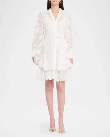 Kobi Halperin Gillian Floral Lace Shirtdress | Thumbnail 2 Kobi Halperin Gillian Floral Lace Shirtdress | Thumbnail 2