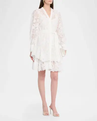 Kobi Halperin Gillian Floral Lace Shirtdress | Thumbnail 4 Kobi Halperin Gillian Floral Lace Shirtdress | Thumbnail 4