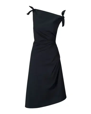 Staud Bellaria Asymmetric Midi Dress | Thumbnail 1