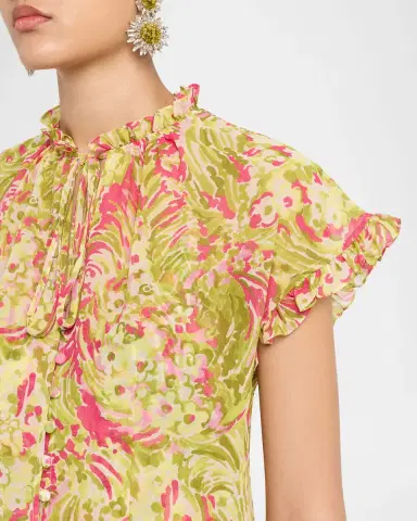 Cinq a Sept Jeni Daisy Swirl Top | Thumbnail 5 Cinq a Sept Jeni Daisy Swirl Top | Thumbnail 5