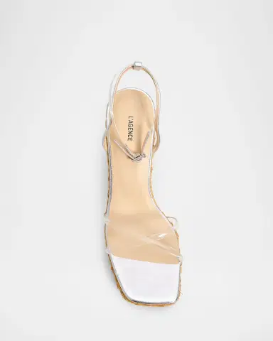 L'Agence 110mm Malone Metallic Leather Espadrille Wedge Sandals | Thumbnail 3 L'Agence 110mm Malone Metallic Leather Espadrille Wedge Sandals | Thumbnail 3
