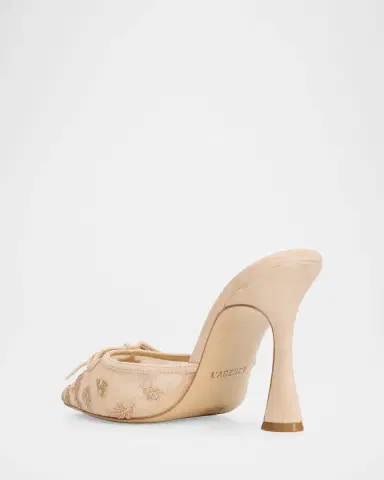 L'Agence 100mm Prasad Embroidered Mesh Pumps | Thumbnail 2 L'Agence 100mm Prasad Embroidered Mesh Pumps | Thumbnail 2