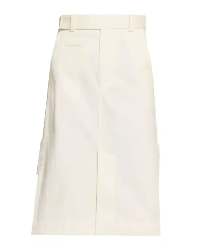 Bottega Veneta Workwear Cotton Twill Midi-Skirt