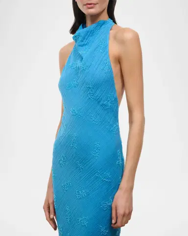 STAUD Roselle Beaded Organza Maxi Dress | Thumbnail 5