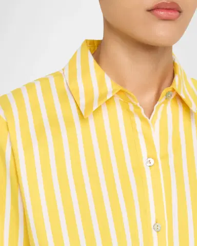L'Agence Cosette Striped Cropped Shirt | Thumbnail 5 L'Agence Cosette Striped Cropped Shirt | Thumbnail 5