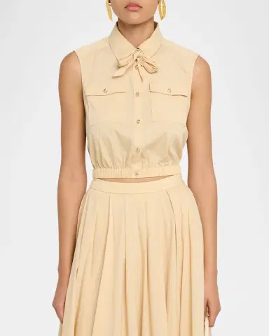 Cinq a Sept Lou Buttoned Poplin Top | Thumbnail 4 Cinq a Sept Lou Buttoned Poplin Top | Thumbnail 4