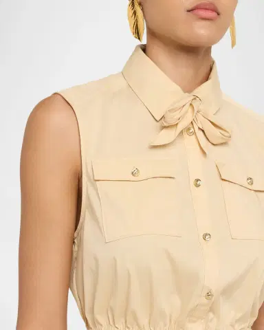 Cinq a Sept Lou Buttoned Poplin Top | Thumbnail 5 Cinq a Sept Lou Buttoned Poplin Top | Thumbnail 5