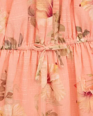 Zimmermann Girl's Mahon Hibiscus-Printed Flip Dress, Size 1-12 | Thumbnail 3 Zimmermann Girl's Mahon Hibiscus-Printed Flip Dress, Size 1-12 | Thumbnail 3