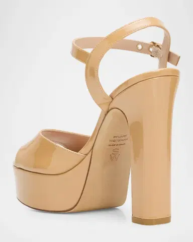 Stuart Weitzman 130mm Reade Patent Leather Platform Sandals | Thumbnail 4 Stuart Weitzman 130mm Reade Patent Leather Platform Sandals | Thumbnail 4