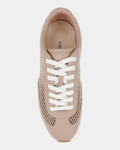 L'Agence Jarah Mesh and Leather Low-Top Sneakers | Thumbnail 2