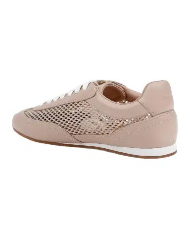 L'Agence Jarah Mesh and Leather Low-Top Sneakers | Thumbnail 1