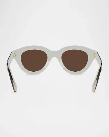 Celine Triomphe Mini 47mm Round Glasses | Thumbnail 5