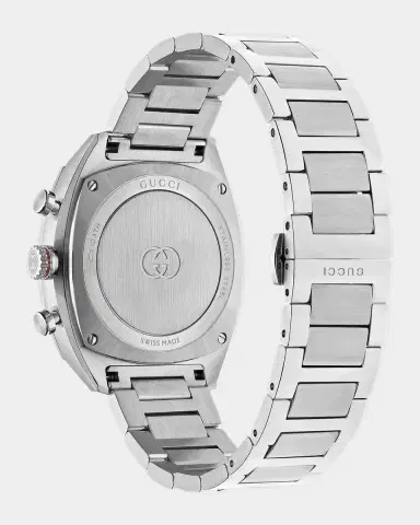 Gucci Men's Interlocking G 41mm Stainless Steel Chronograph Bracelet Watch | Thumbnail 4