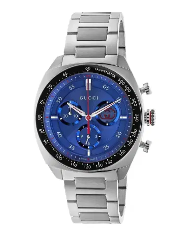Gucci Men's Interlocking G 41mm Stainless Steel Chronograph Bracelet Watch | Thumbnail 1