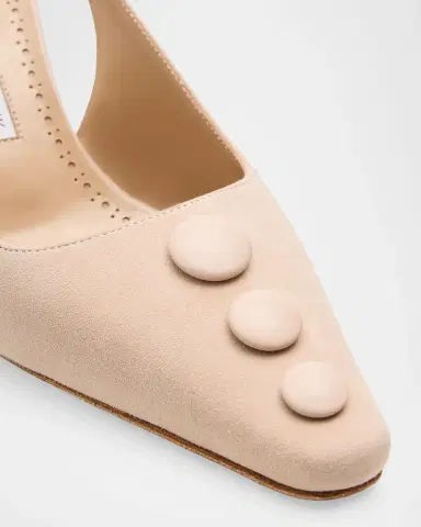 Manolo Blahnik 70mm Alexapla Suede Slingback Pumps | Thumbnail 3 Manolo Blahnik 70mm Alexapla Suede Slingback Pumps | Thumbnail 3