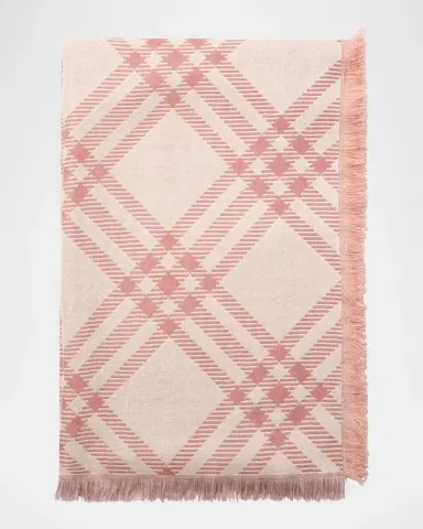 Burberry Gradient Check Wool Silk Scarf | Thumbnail 4 Burberry Gradient Check Wool Silk Scarf | Thumbnail 4