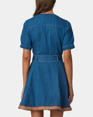 Shoshanna Payton Denim Minidress | Thumbnail 2 Shoshanna Payton Denim Minidress | Thumbnail 2