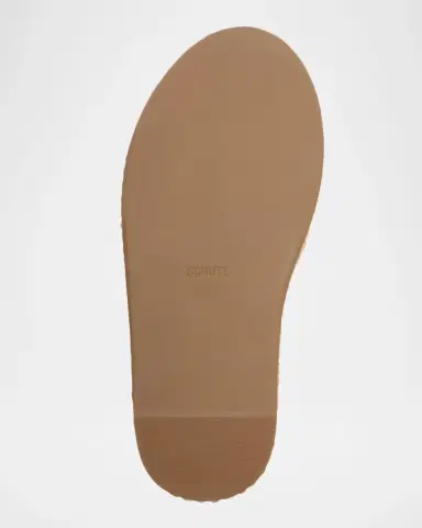 Schutz Keefa 120MM Leather-Raffia Wedge Sandals | Thumbnail 7