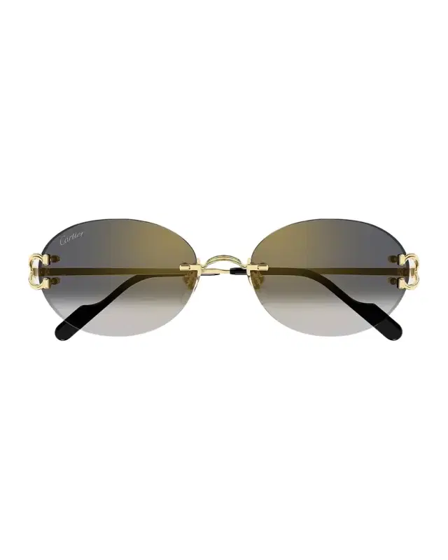 Cartier C Decor 55MM Oval Sunglasses