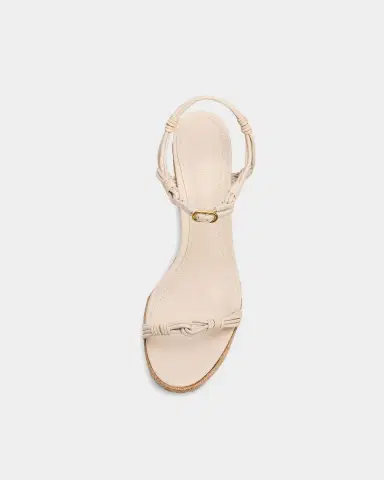 Schutz Nara 100MM Leather Espadrille Platform Sandals | Thumbnail 4