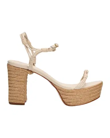 Schutz Nara 100MM Leather Espadrille Platform Sandals | Thumbnail 1