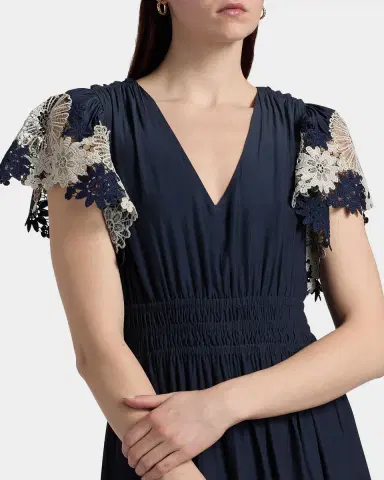 Ramy Brook Georgie Crochet Lace Midi-Dress | Thumbnail 5