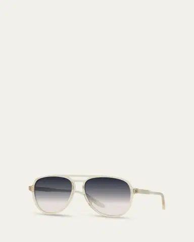 BARTON PERREIRA Hartmann 55mm Acetate Aviator Sunglasses | Thumbnail 4 BARTON PERREIRA Hartmann 55mm Acetate Aviator Sunglasses | Thumbnail 4