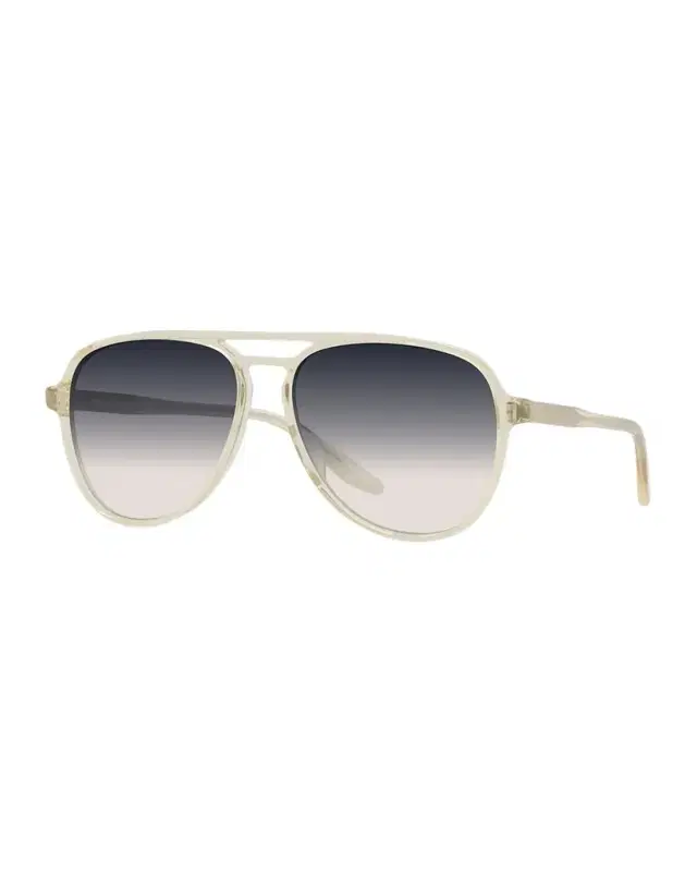 Barton Perreira Hartmann 55mm Acetate Aviator Sunglasses