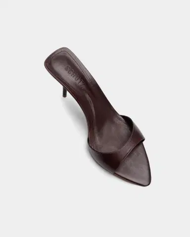 Schutz 75mm Elodie Leather Mules | Thumbnail 3 Schutz 75mm Elodie Leather Mules | Thumbnail 3