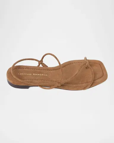 Loeffler Randall Eleanor Strappy Suede Sandals | Thumbnail 2