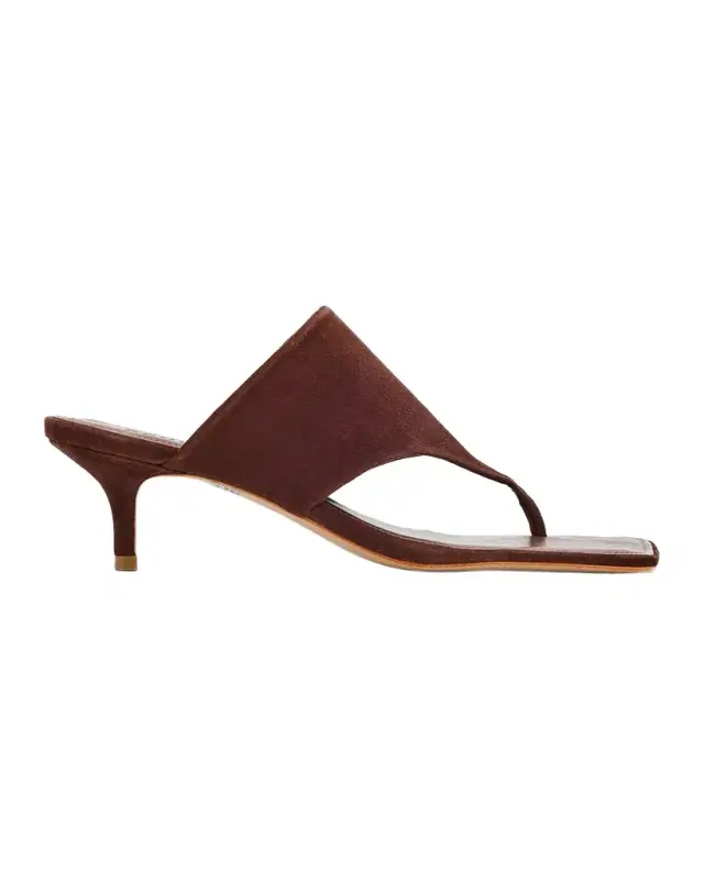 Schutz 60mm Sage Suede Sandals