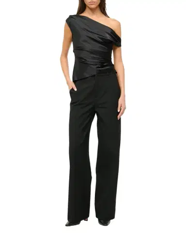 STAUD Phare Satin One-Shoulder Top | Thumbnail 1