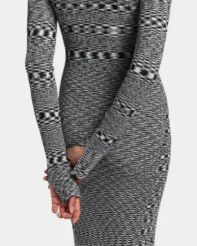Ganni Space-Dyed Knit Sheath Midi-Dress | Thumbnail 5 Ganni Space-Dyed Knit Sheath Midi-Dress | Thumbnail 5