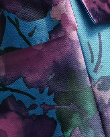 Kay Unger New York Celeste Floral Mikado Column Gown | Thumbnail 6 Kay Unger New York Celeste Floral Mikado Column Gown | Thumbnail 6