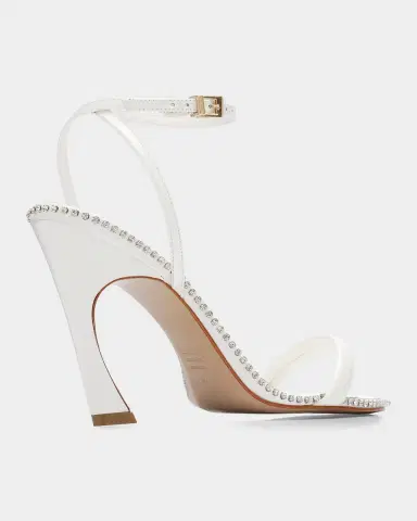 Schutz 100mm Lexi Patent Leather Ankle-Strap Sandals | Thumbnail 2