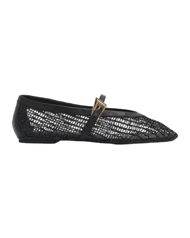 Schutz Sylvie Woven Leather Ballerina Flats | Thumbnail 1
