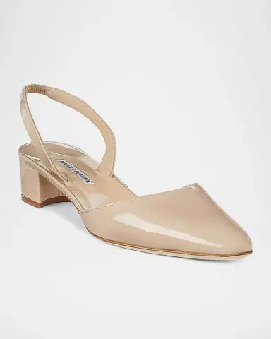 Manolo Blahnik 30mm Aspro Patent Leather Slingback Pumps | Thumbnail 2 Manolo Blahnik 30mm Aspro Patent Leather Slingback Pumps | Thumbnail 2