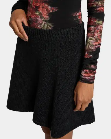 Ganni Wool-Blend Knit Miniskirt | Thumbnail 4