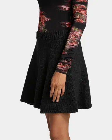 Ganni Wool-Blend Knit Miniskirt | Thumbnail 6