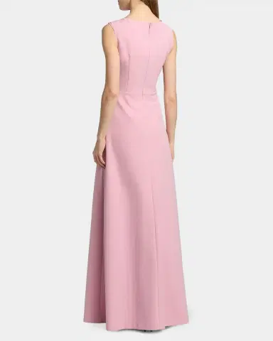 Kay Unger New York Fiona Stretch Crepe Walk-Through Jumpsuit | Thumbnail 3 Kay Unger New York Fiona Stretch Crepe Walk-Through Jumpsuit | Thumbnail 3