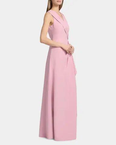 Kay Unger New York Fiona Stretch Crepe Walk-Through Jumpsuit | Thumbnail 7 Kay Unger New York Fiona Stretch Crepe Walk-Through Jumpsuit | Thumbnail 7