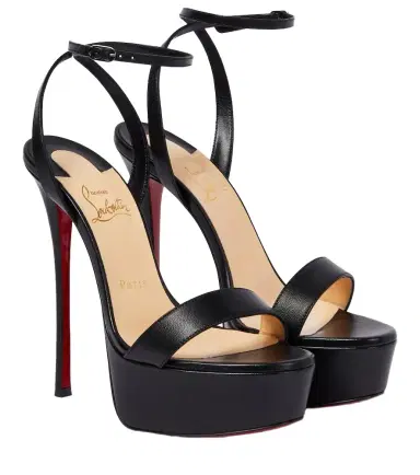 Christian Louboutin Loubi Queen Alta 150 leather platform sandals | Thumbnail 1