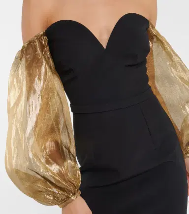 Safiyaa Off-shoulder crêpe gown | Thumbnail 2
