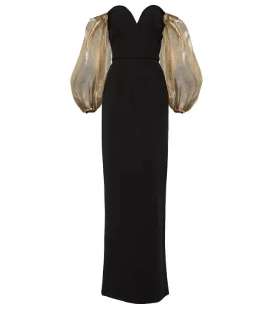 Safiyaa Off-shoulder crêpe gown | Thumbnail 1